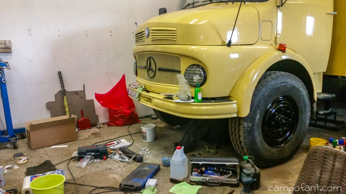 Restauration Mercedes 911, Oldtimer Lkw