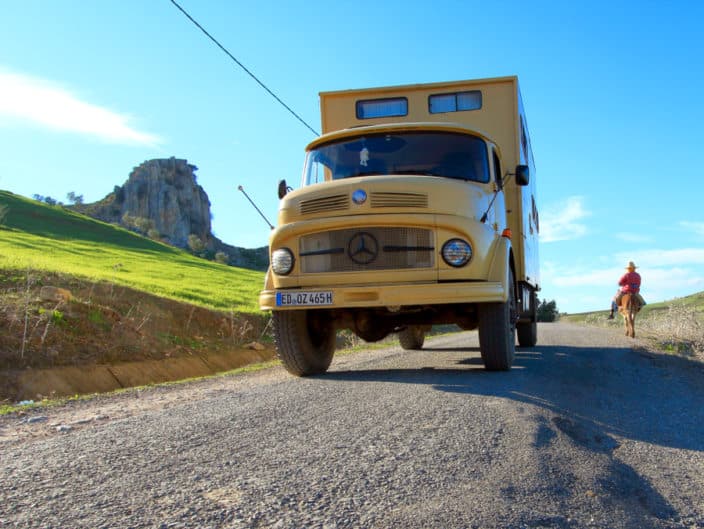 Frei stehen, Marokko, Wohnmobil