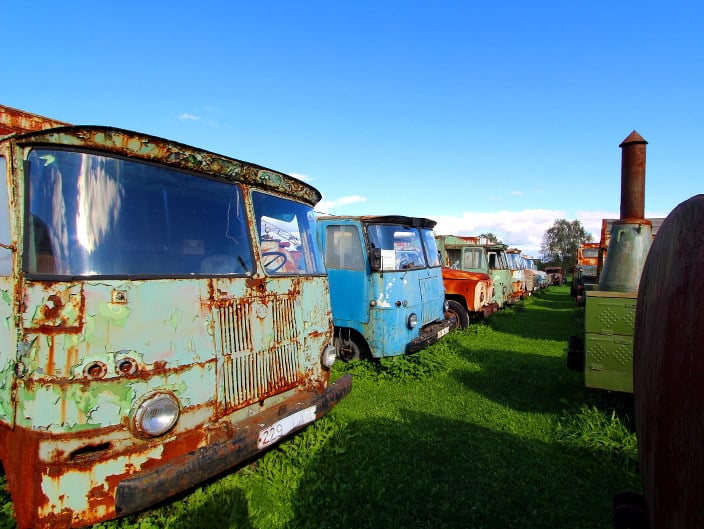 autofriedhof, järva jaani, platz der alten Technik, Estland