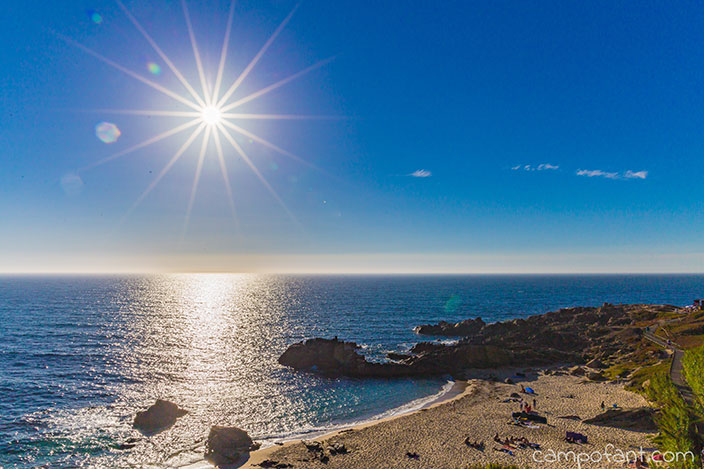 Atlantik, strand, zu kalt im Norden, ab in den Süden