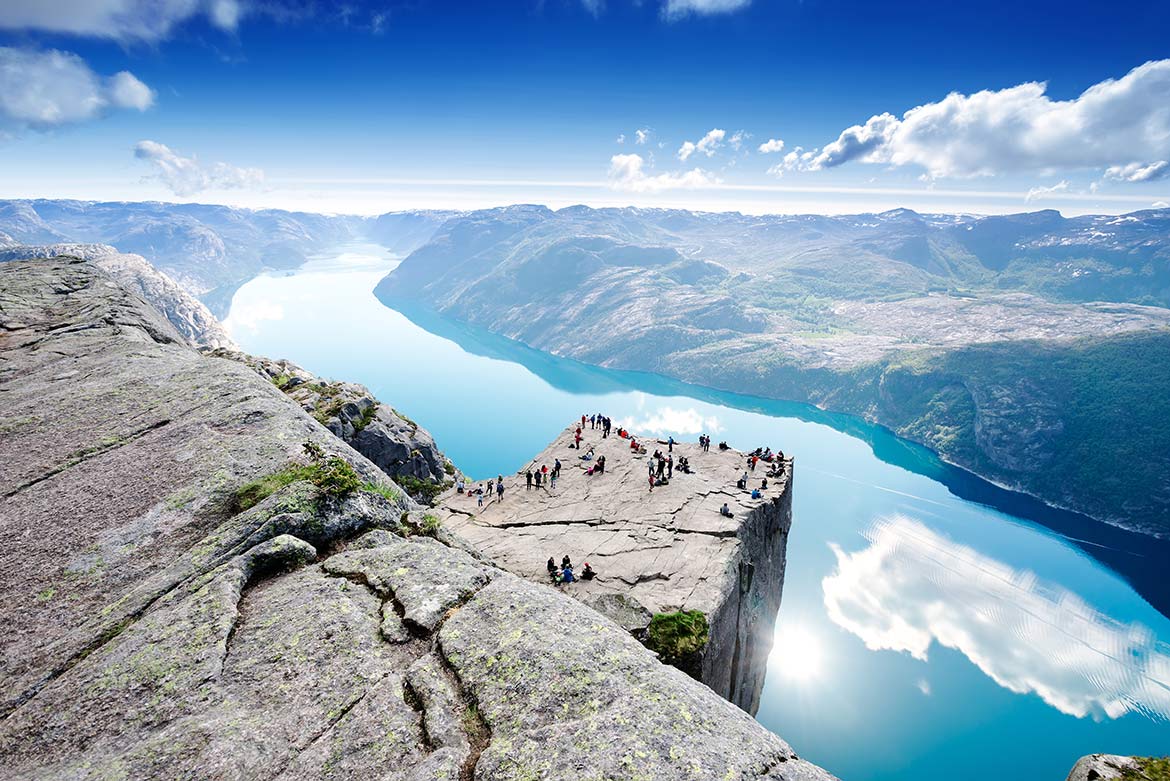 Wanderung Preikestolen, Stavanger, Kjerag