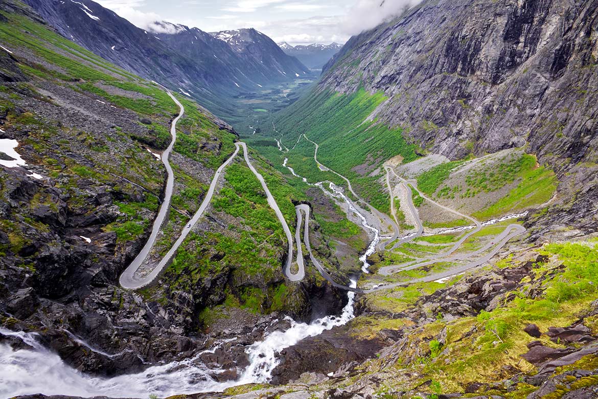Trollstigen, Geirangerfjord, Goldene Route Norwegen