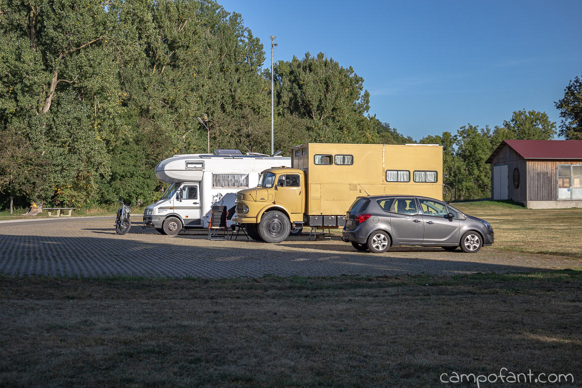Tauberzell, kostenloser Wohnmobilstellplatz, Taubertalradweg