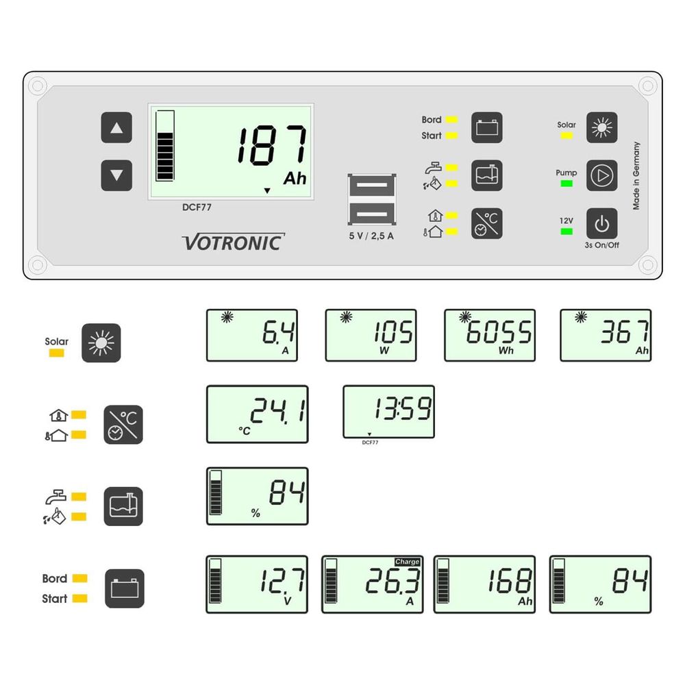 Votronic VPC Jupiter 200 Anzeige