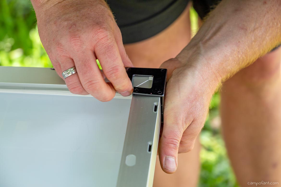 Solaranlage montieren Anleitung Schutzecken