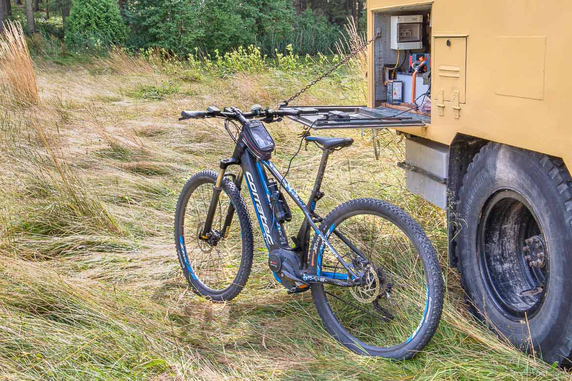 E-Bike Akku im Wohnmobil laden