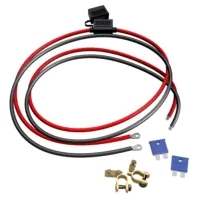 Batteriekabel 4 mm2 mit 15A Sicherung und Sicherungshalter und Polklemmen