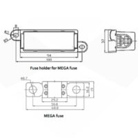 MEGA-Fuse Sicherungshalter Zeichnung