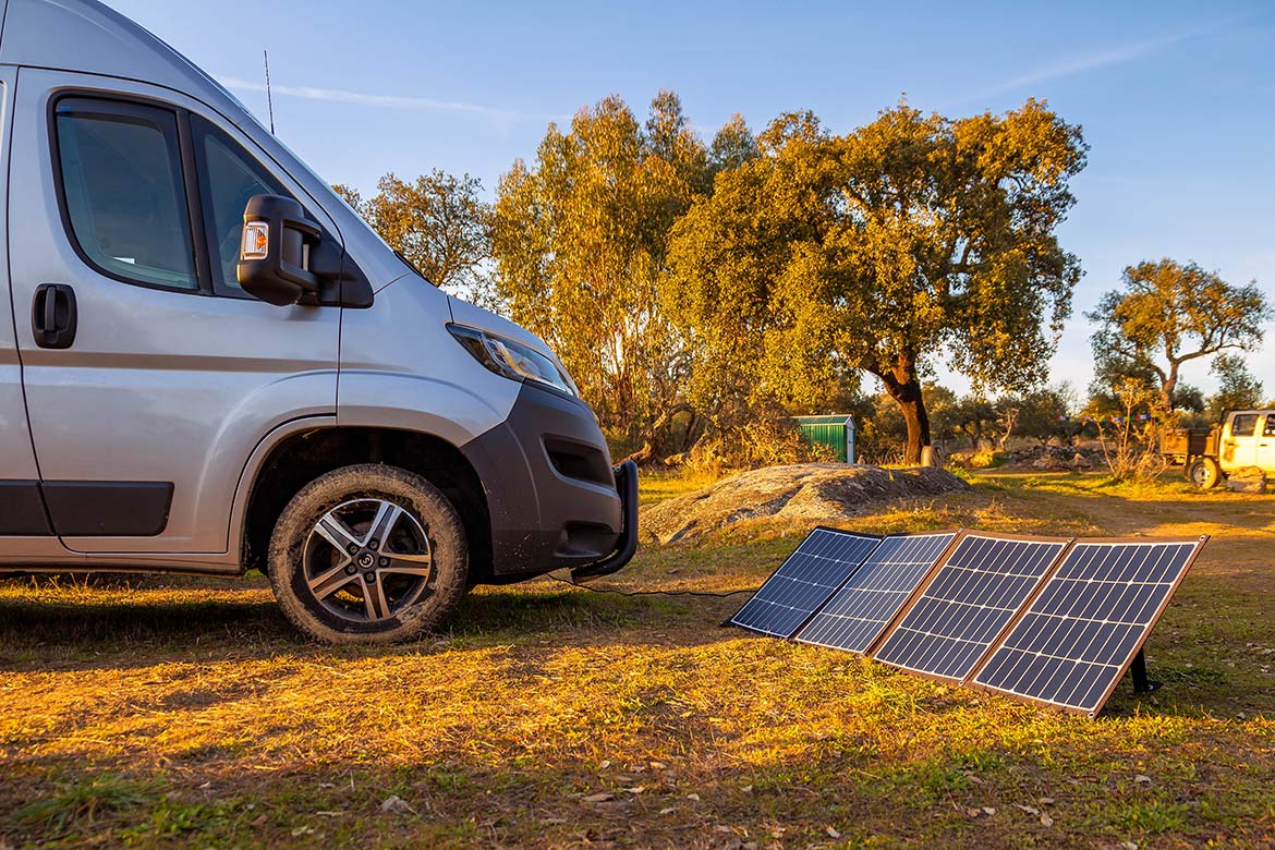 Wohnmobil Solaranlage Kastenwagen Faltmodul