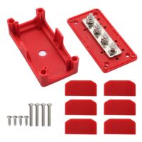 Hochstrom Sammelschiene Rot 4x M8
