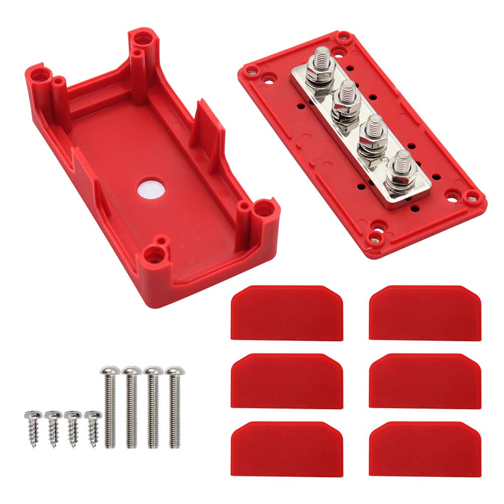 hochstrom-sammelschiene-4x-m8-rot-o Hochstrom Sammelschiene Rot 4x M8