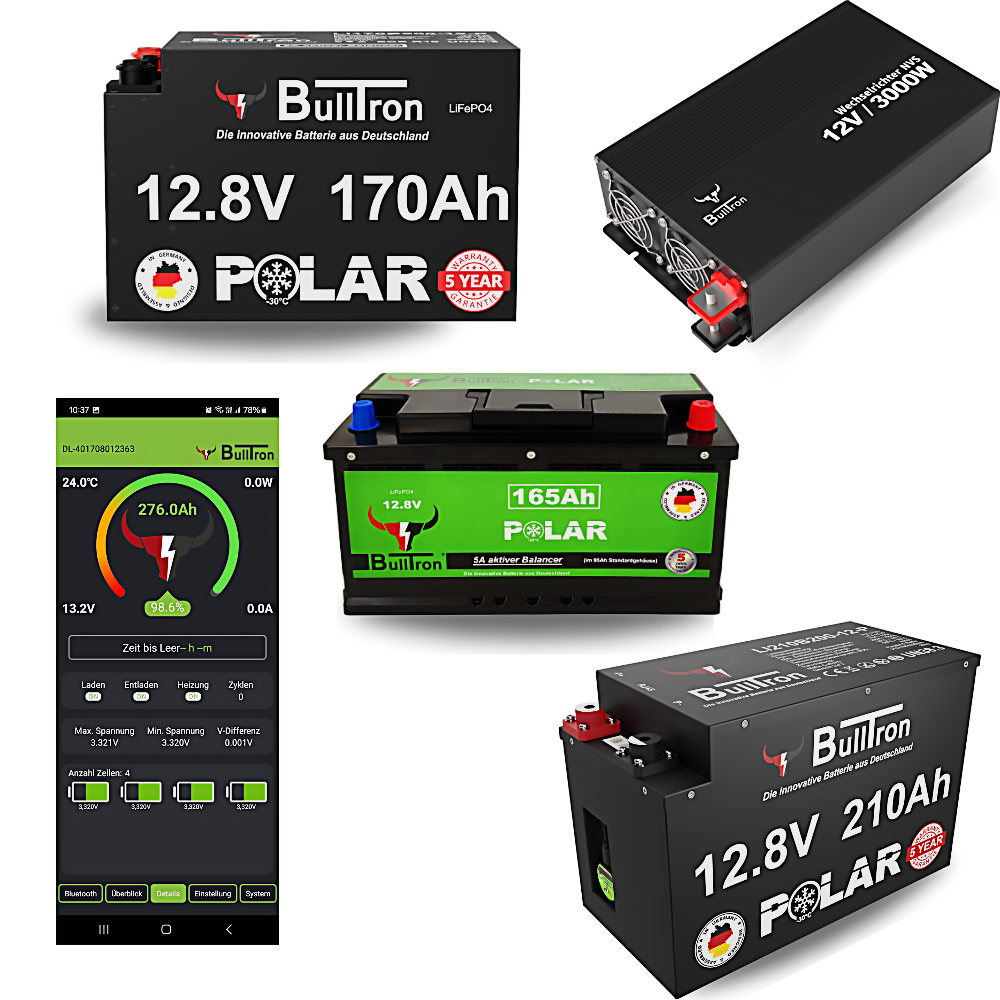 BullTron Batterien und Wechselrichter