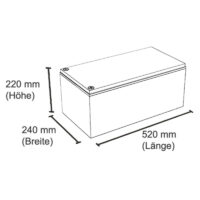 BullTron 460Ah Polar LiFePO4 Abmessungen