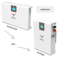 BullTron Solarspeicher 200Ah 51,2V vertikal horizontal