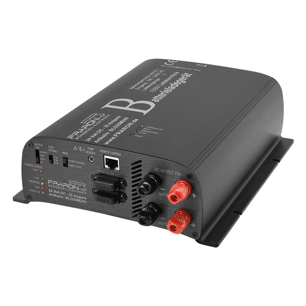 ladegeraet-230v-24v-10a-fraron Automatikladegerät 24 Volt 25A von Fraron