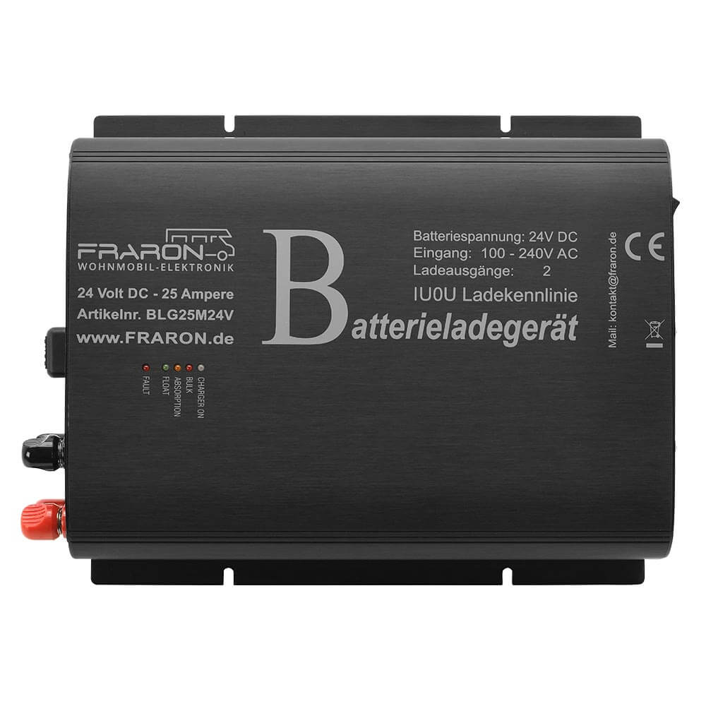 ladegeraet-230v-24v-10a-fraron-o Automatikladegerät 24 Volt 25A von Fraron
