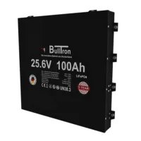 BullTron 100Ah Slim 24V schräge Seitenansicht von oben