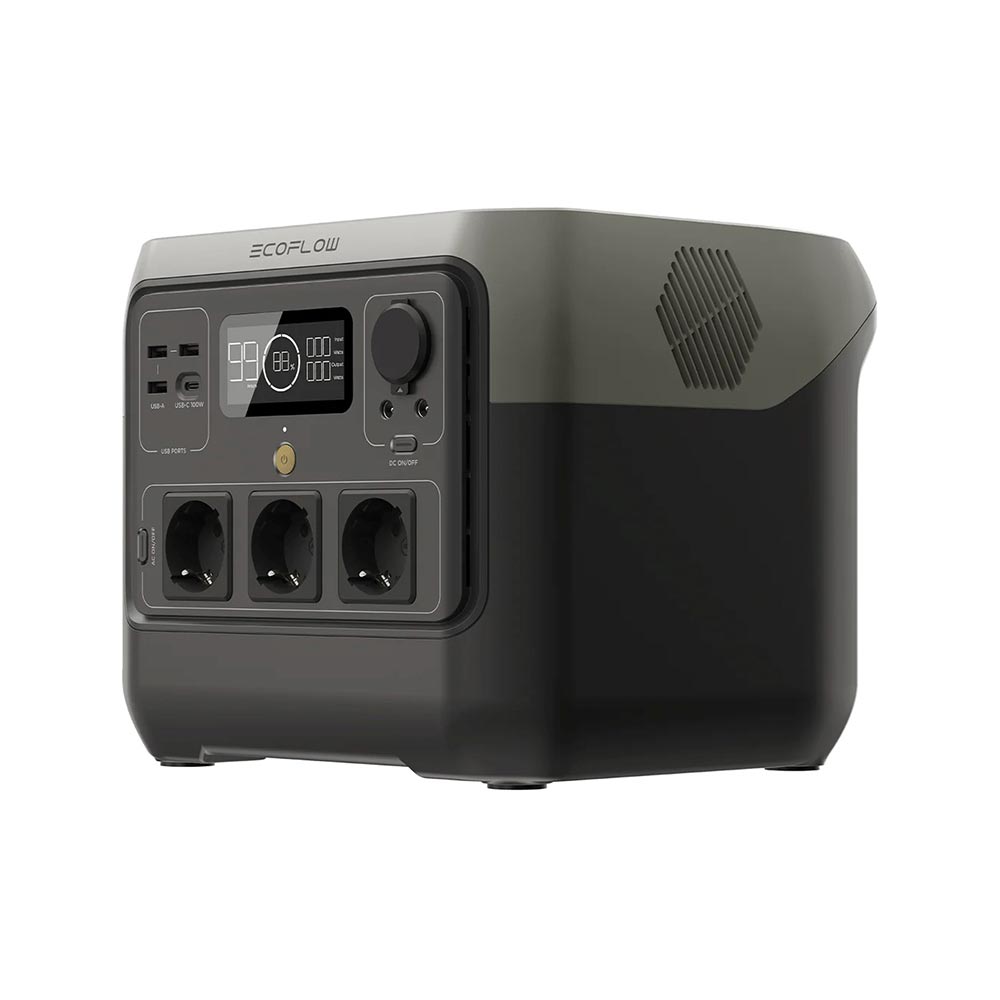 EcoFlow RIVER 2 Pro Powerstation seitlich
