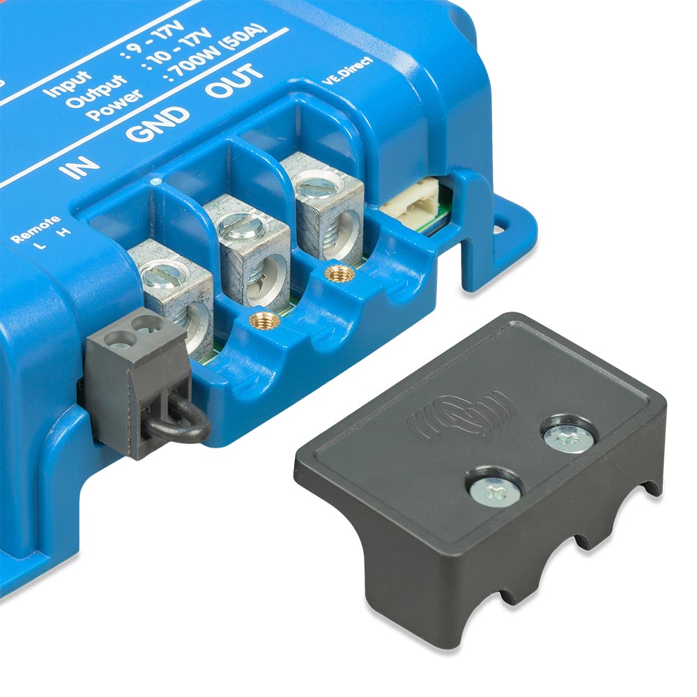 victron-energy-orion-xs-rechts-anschluesse Victron Energy Orion XS rechts Anschlüsse