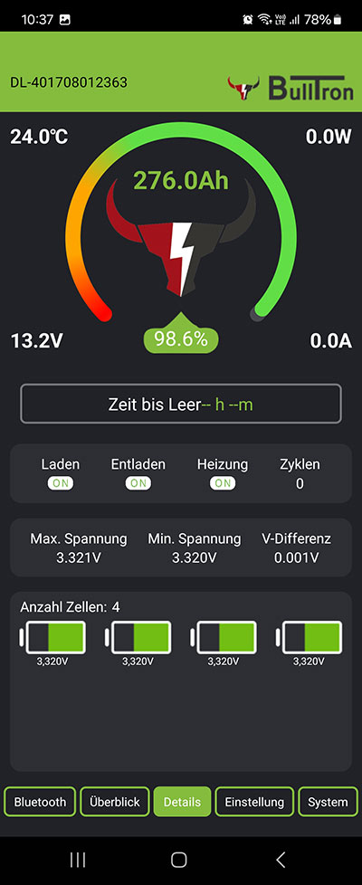 BullTron App Überblick