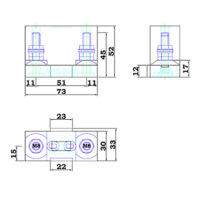 Victron Mega Sicherungshalter modular Zeichnung