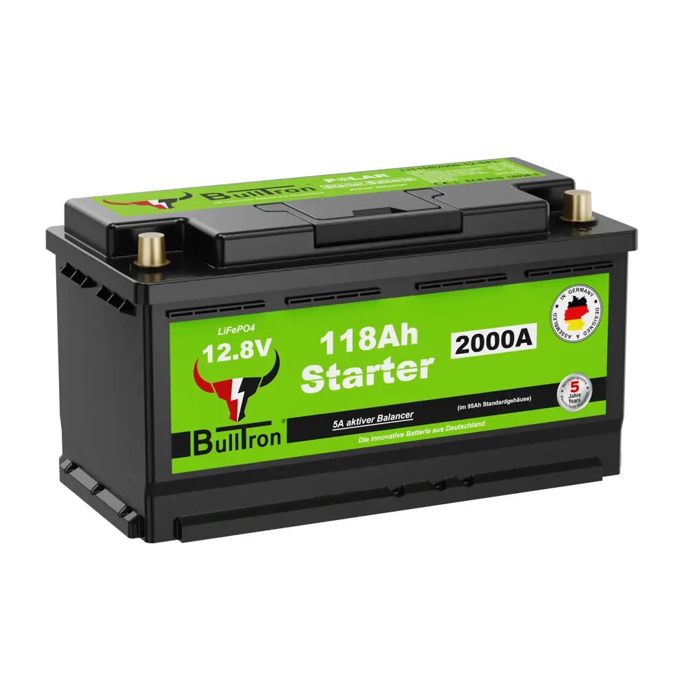 BullTron LiFePO4 Starterbatterie 118AH