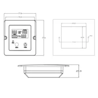 Abmessungen Display für BullTron NVS
