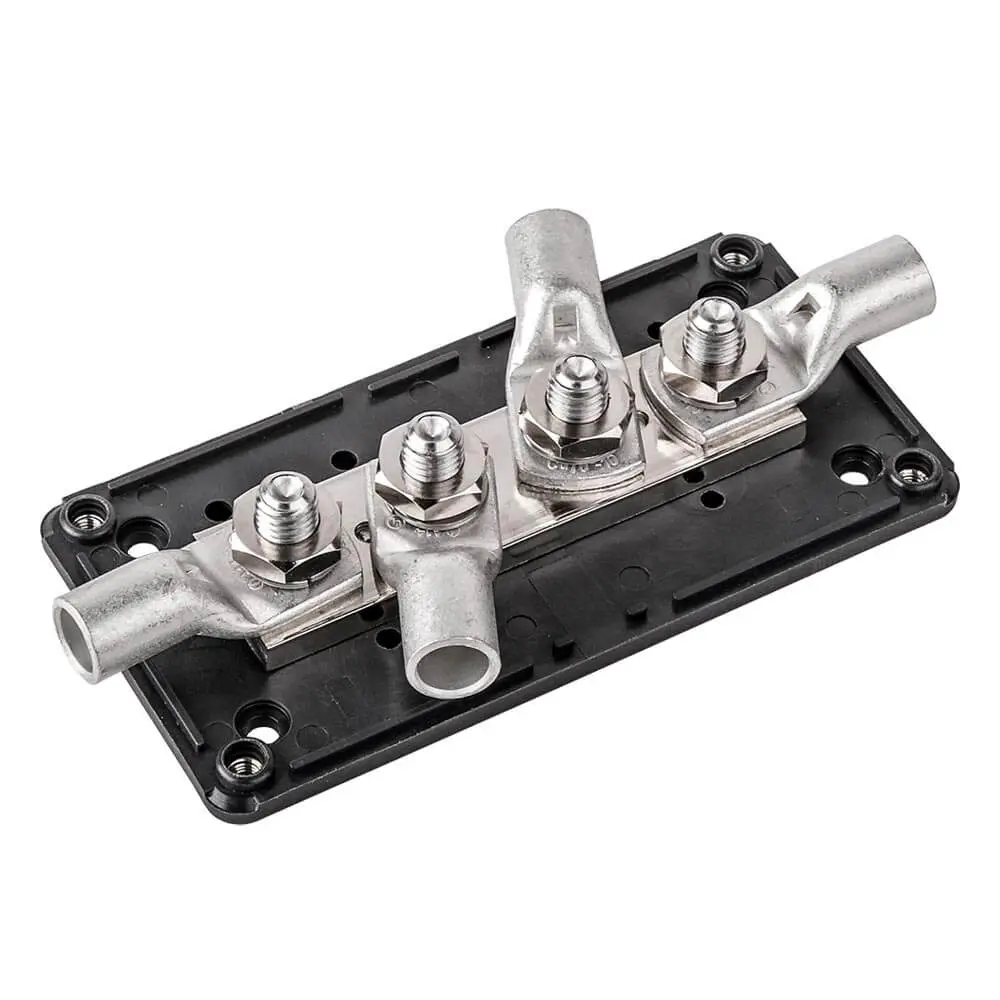 Hochstrom-Sammelschiene-4-x-M10-bis-300A-SS4M10-P-5 Hochstrom Sammelschiene schwarz