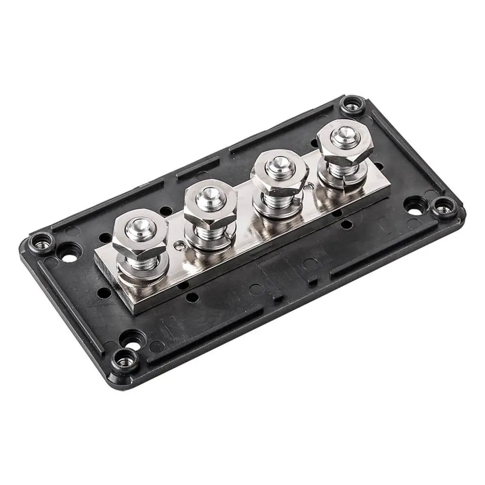 Hochstrom-Sammelschiene-4-x-M10-bis-300A-SS4M10-P-6 Hochstrom Sammelschiene schwarz