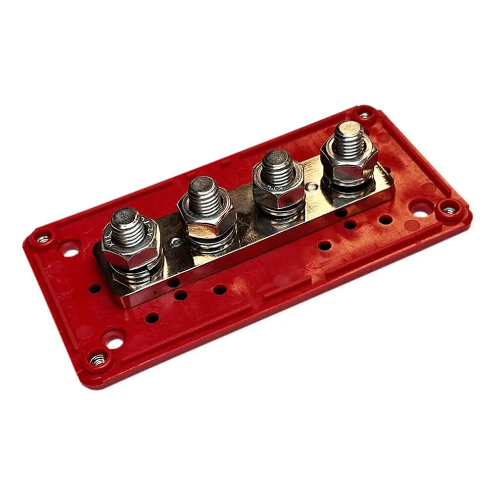 Hochstrom-Sammelschiene-4-x-M10-bis-300A-SS4M10-P-rot-3 Hochstrom Sammelschiene rot
