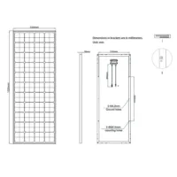 Offgridtec Hochleistungs-Solarmodul 150Wp Abmessungen