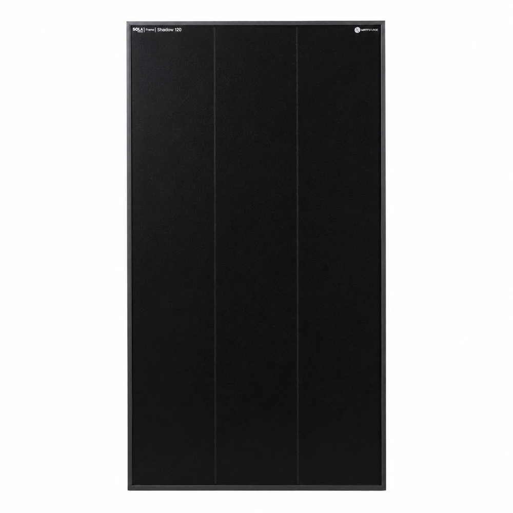 WATTSTUNDE SOLA Frame Shadow 120 W Solarmodul in Frontansicht