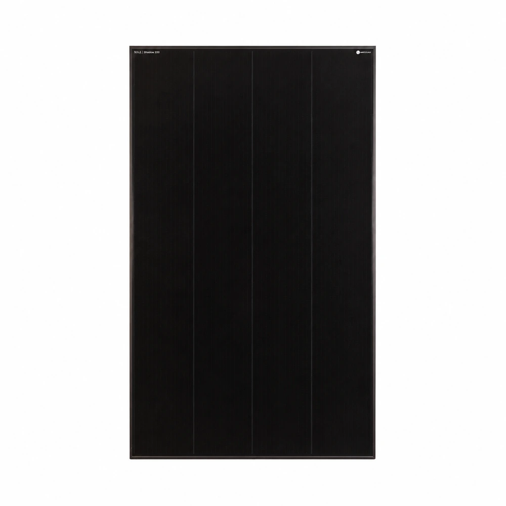 WATTSTUNDE SOLA Frame Shadow 220 W Solarmodul in Frontansicht