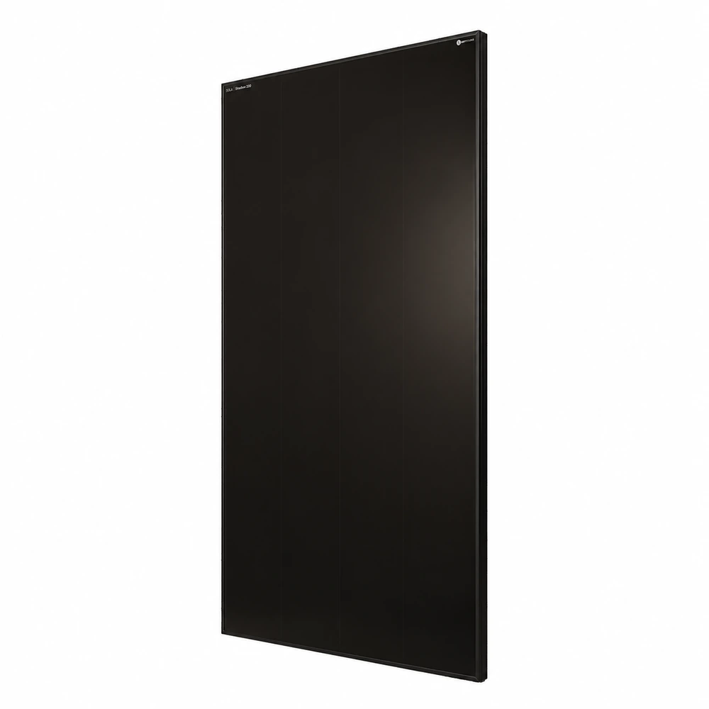 wattstunde-sola-frame-shadow-220w-seitenansicht-links WATTSTUNDE SOLA Frame Shadow 220 W Solarmodul in schräger Seitenansicht von links