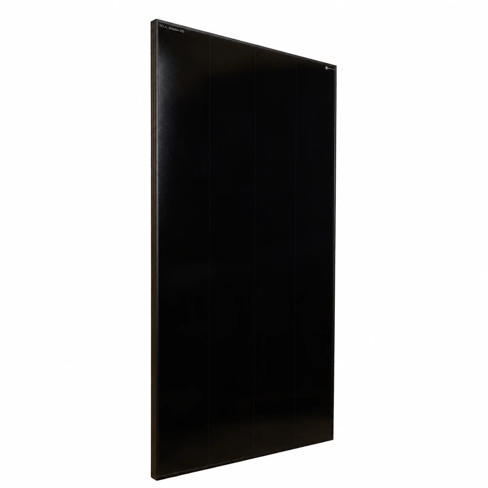 wattstunde-sola-frame-shadow-220w-seitenansicht-rechts WATTSTUNDE SOLA Frame Shadow 220 W Solarmodul in schräger Seitenansicht von rechts