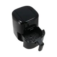 Mestic Airfryer MA-300 schräg von oben mit geöffneter Schublade und Gittereinsatz