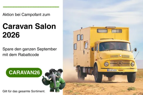 Messerabatt Düsseldorf Caravan Salon 2026 bei Campofant