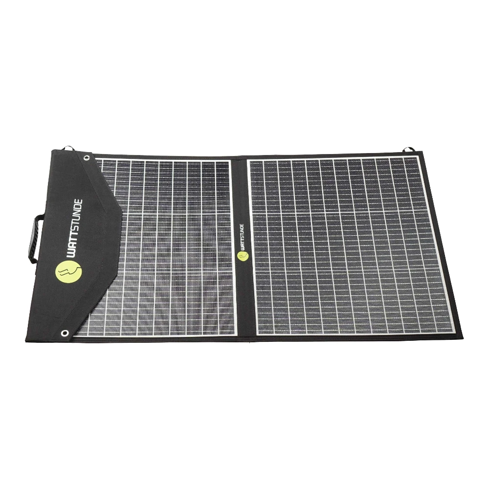 Vorderseite der SOLA Ease 100 Watt Solartasche von Wattstunde Vorderseite der SOLA Ease 100 Watt Solartasche von Wattstunde